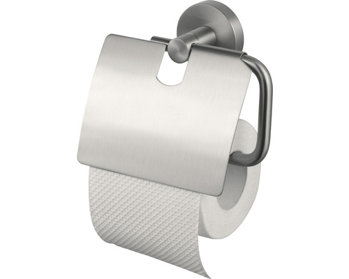 Toilettenpapierhalter aus Metall mit Papierrolle