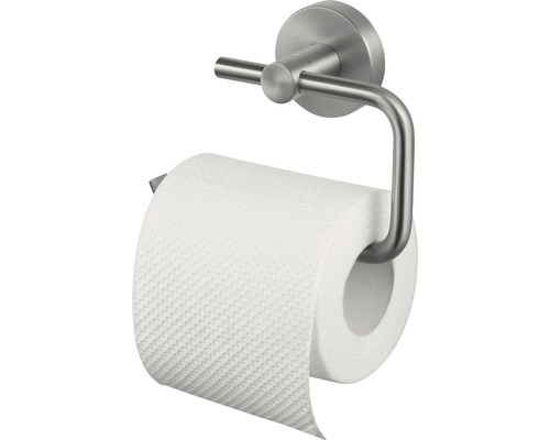 Dérouleur papier toilette HACEKA Kosmos en acier inoxydable brossé 1208602 Porte-papier toilette en métal avec rouleau de papier