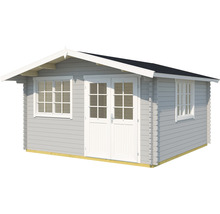 Abri de jardin avec fenêtres et porte double