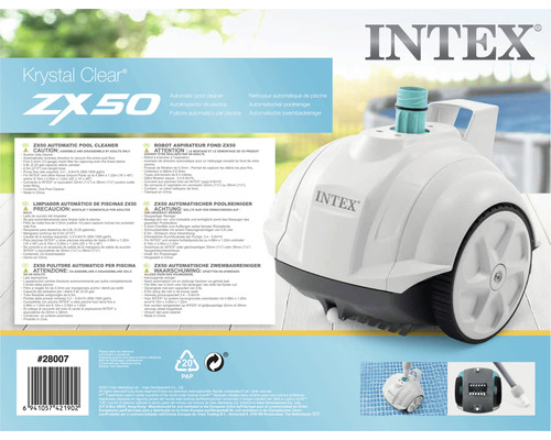 Nettoyeur de piscine automatique Intex ZX50