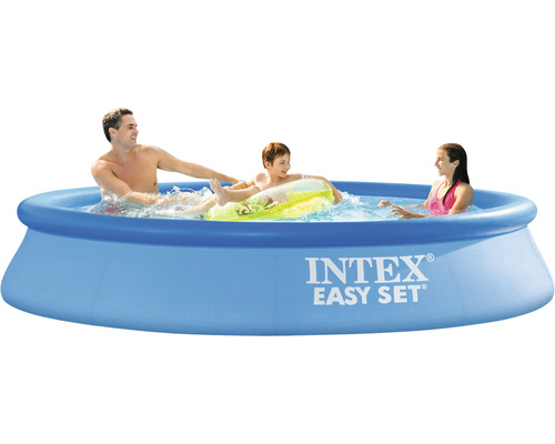 Piscine gonflable Intex Easy Set avec des personnes qui jouent