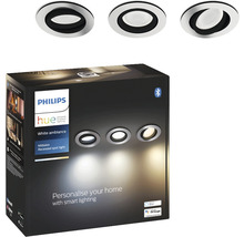 Emballage pour spot encastrable Philips Hue White Ambiance Milliskin avec trois spots encastrables