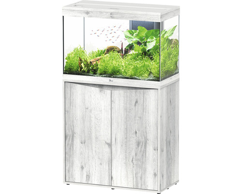 Aquariumkombination aquatlantis Splendid 145 inkl. LED-Beleuchtung, Filter, Unterschrank Esche weiss