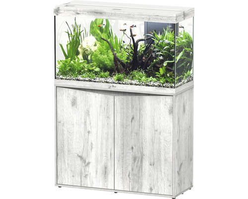 Aquariumkombination aquatlantis Splendid 200 inkl. LED-Beleuchtung, Filter, Unterschrank Esche weiss