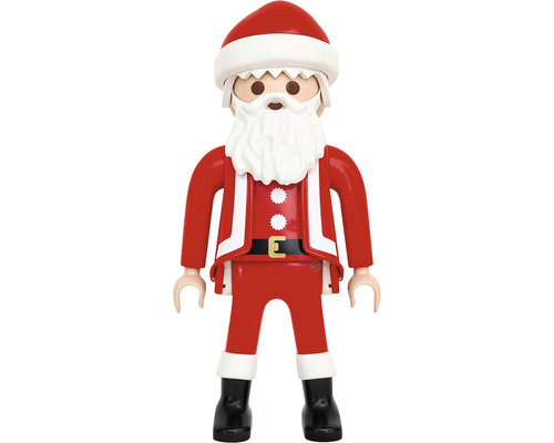 Père Noël Lechuza XXL h 68 cm rouge Figurine Playmobil Père Noël avec barbe et costume rouge