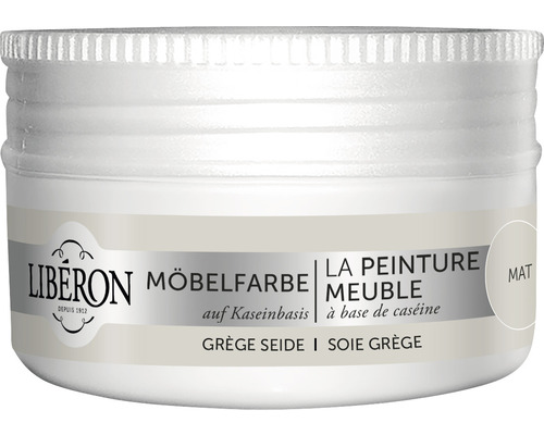 Peinture pour meubles Caséine grège-soie 75 ml Peinture pour meubles Libéron à base de caséine en pot