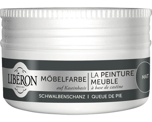 Peinture pour meubles Caséine queue de pie 75 ml Peinture pour meubles Liberon Schwalbenschanz à base de caséine, peinture mate pour meubles