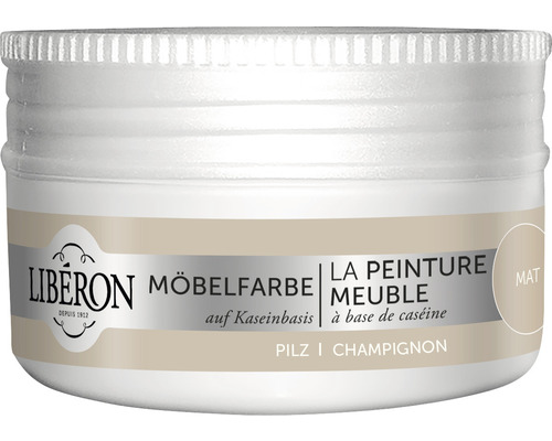 Peinture pour meubles Caséine champignon 75 ml Peinture pour meubles Libéron à base de caséine, couleur Champignon, peinture mate pour meubles