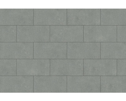 Pavés gris en appareillage à joints décalés