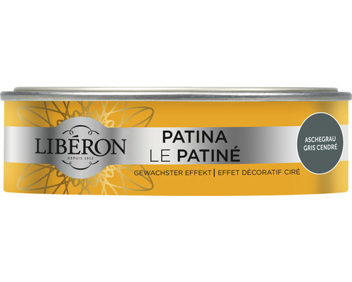 Peinture pour meubles en bois Patina gris cendré 150 ml Liberon Patina Effet Cire Gris Cendré Boîte