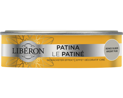 Peinture pour meubles en bois Patina argent 150 ml Boîte de patine Liberon argent pur