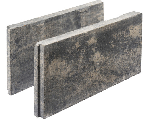 Bloc à bancher mélange gris anthracite 50 x 24 x 25 cm (palette = 45 briques pleines + 5 pierres de finition)