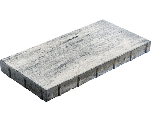 Beton Terrassenplatte Crescendo Ambiente weiss-anthrazit-melange 60 x 30 x 5 cm Pflasterstein