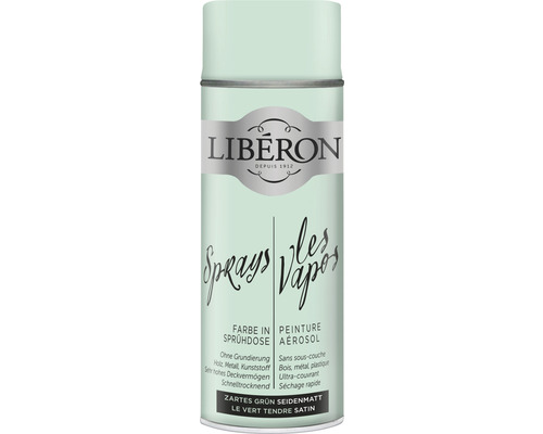 Aérosol de peinture Liberon Vert Tendre Satin