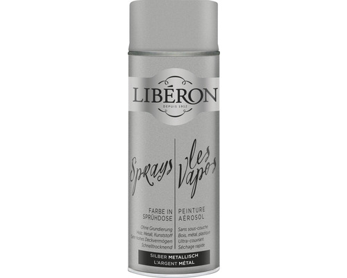 Aérosol de peinture Libéron argent métallique