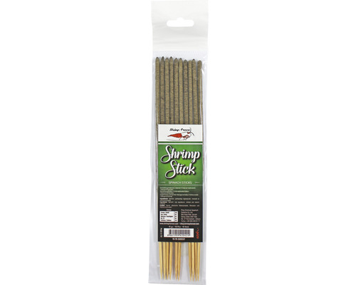 Nourriture pour crevettes CeramicNature Shrimp Stick épinards lolly 10 pièces Bâtonnets d''alimentation Shrimp Stick aux épinards pour crevettes dans un emballage transparent