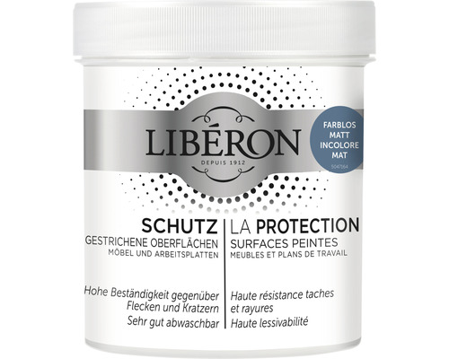 Schutz für gestrichene Oberflächen farblos matt 500 ml Liberon Schutzlack für gestrichene Oberflächen, Möbel und Arbeitsplatten in farblos matt