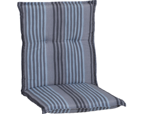 Housse pour chaise à dossier bas beo BE210 46 x 98 cm coton polyester brun Coussin pour chaise de jardin avec motif rayé