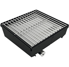 Tragbarer Holzkohlegrill mit Grillrost