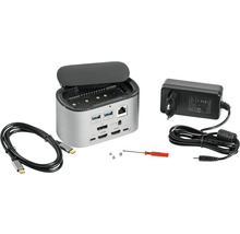 Dockingstation mit Netzteil, Kabel und Schraubendreher