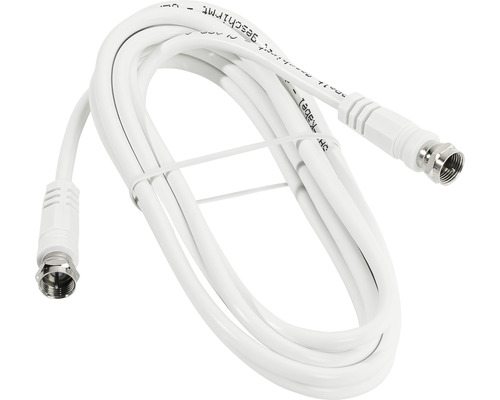 Câble de connexion pour antenne blanc, 1,5 m