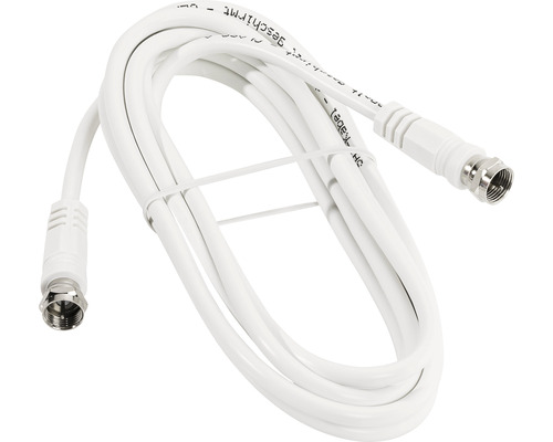 Câble de connexion pour antenne blanc, 2,5 m