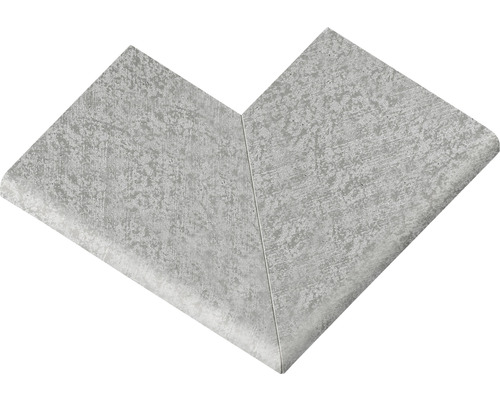 Margelle de bordure de piscine Margo élément plat angle extérieur à 90° gris perle moiré 49,5 x 31 x 3,2 cm