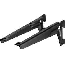 Dolle Winkelträger 1-reihig 230 mm schwarz 2 Stück