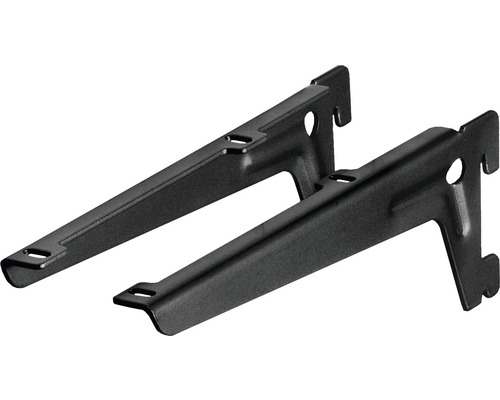 Zwei Regalwinkel aus Metall