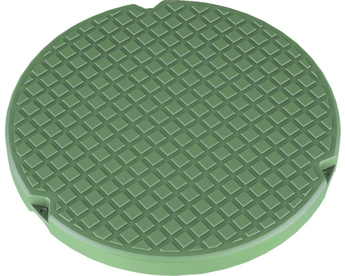 Runde Schachtabdeckung mit quadratischem Muster