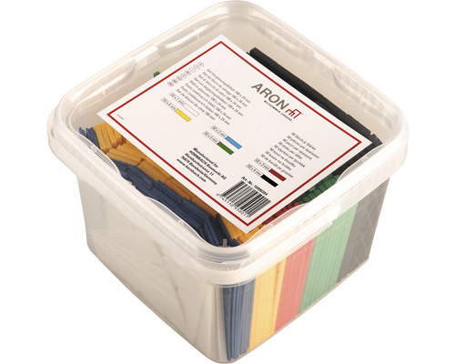 Aron Jeu de cales dans une boîte en plastique transparente