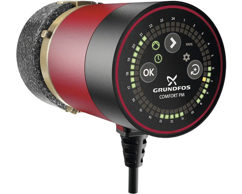 Grundfos Zirkulationspumpe COMFORT 15-14 BU PM Dach 80 mm 1/2" mit Zeitschaltuhr 99831284 Grundfos Comfort PM Zirkulationspumpe mit Zeitschaltuhr