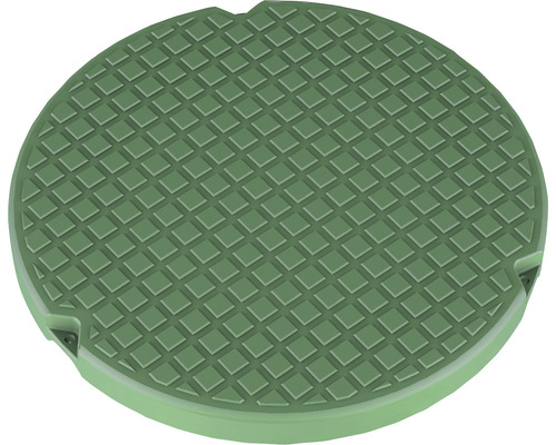 Runde Schachtabdeckung mit Rautenmuster