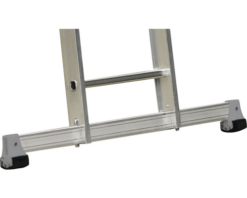 Sabot extérieur WERNER pour échelle 10361754,10361756,10361758 Paquet = 2 pces Détail d''une échelle en aluminium avec de larges pieds pour la stabilité