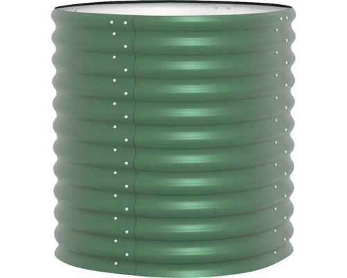 Jardinière surélevée en métal ondulé