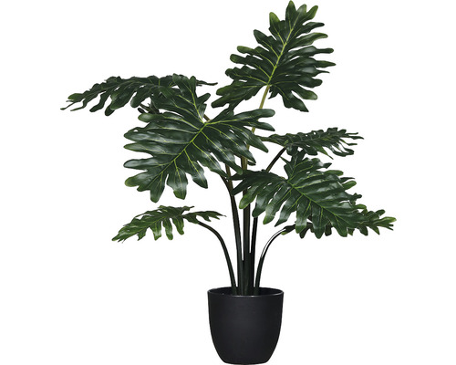 Plante artificielle Philodendron pot noir