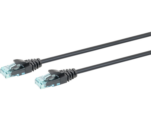 Cordon RJ45 catégorie 5e F/UTP coudé bas gris - 0,7 m