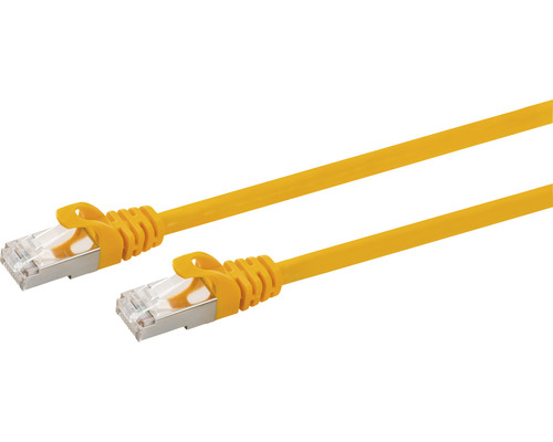 Câble LAN CAT.7 S/FTP orange 3 m Câble réseau jaune avec connecteur RJ45
