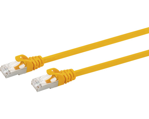 Câble LAN CAT.7 S/FTP orange 5 m Câble réseau jaune avec connecteur RJ45