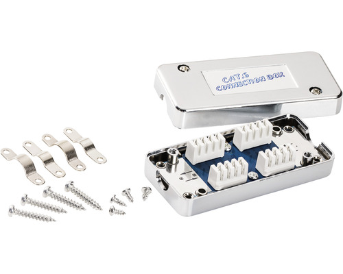 Boîte de connexion CAT.6 avec matériel de montage
