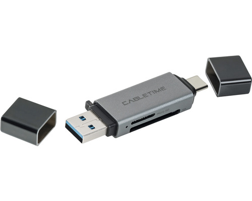 Kartenleser Cardreader mit USB A und USB C Stecker