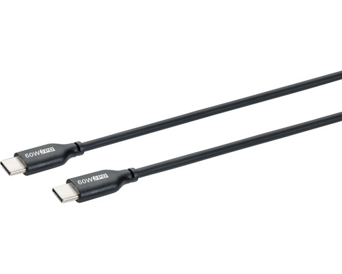 Câble de charge rapide USB type C passif 2 USBC 60 W 1m - HORNBACH