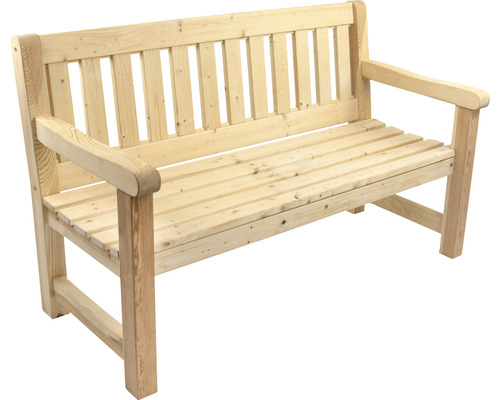 Banc de jardin en bois avec accoudoirs