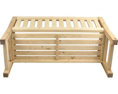 Banc en bois de bois non traité