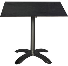 Table carrée avec pied central
