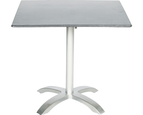 Table de bistrot Acamp acaplan 80 x 80 cm aluminium gris pliable