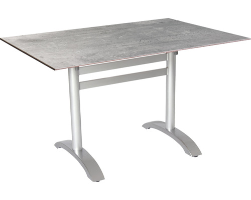 Table de bistrot Acamp HPL 120 x 80 cm aluminium platine pliable