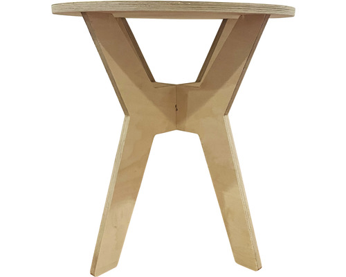 Table ronde en bois au design moderne