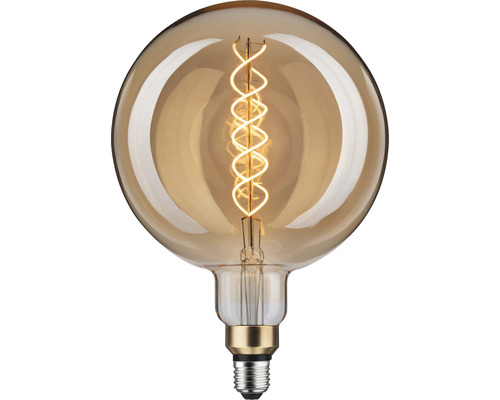 Ampoule globe LED E27 7 W 1800 K à intensité lumineuse variable or