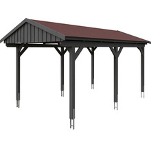 Freistehender Carport aus Holz mit Dach